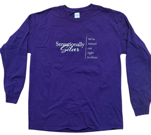 Sensationally Silver Long Sleeve Tee front